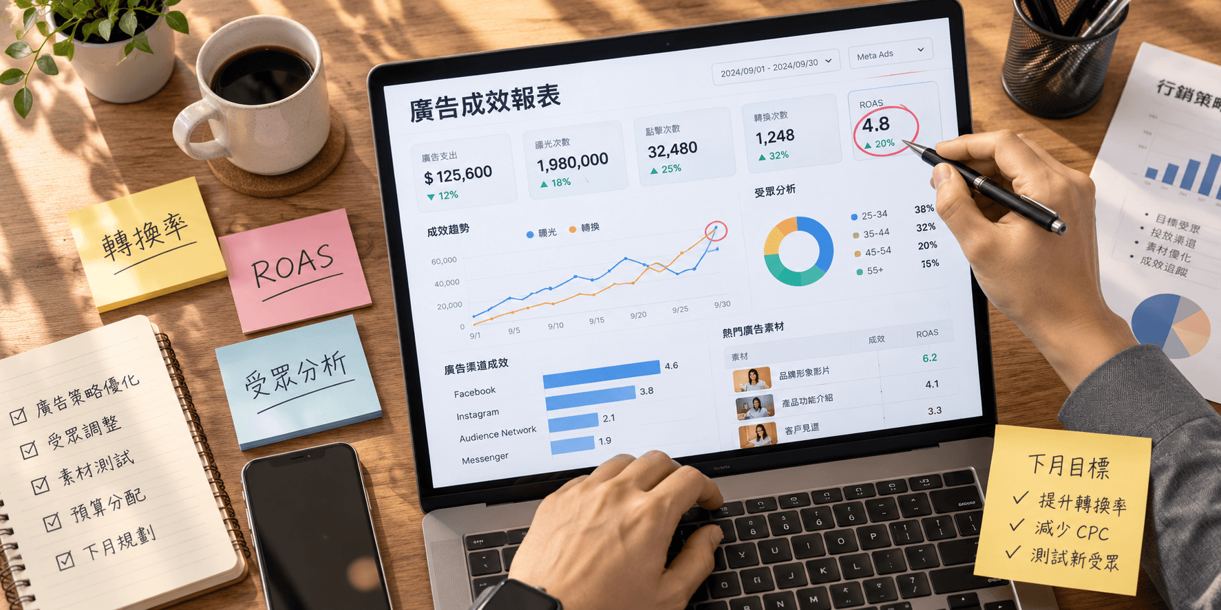行銷數據分析與廣告成效報表